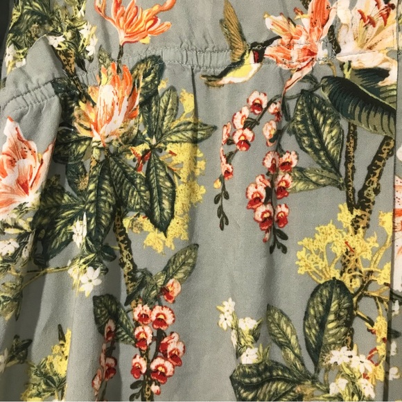 H&M Maternity tunic tropical mini dress hummingbirds - Picture 3 of 6